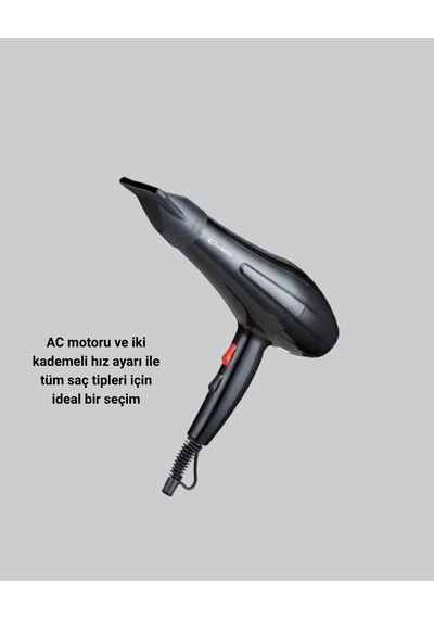Profesyonel 2200w Fön Makinesi Ac Motorlu Hızlı Kurutma Hafif Tasarım