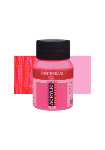 Amsterdam Fosforlu Akrilik Boya 500Ml 384 Reflex Rose