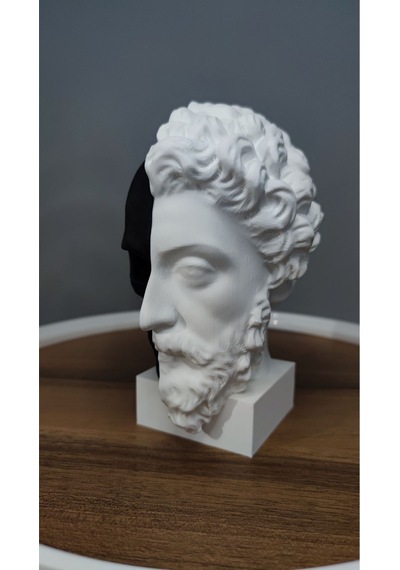 Memento Mori-öleceğini Hatırla Dekoratif Hediyelik Biblo 17 Cm Plastik Siyah Beyaz