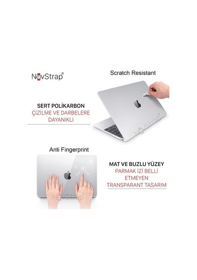 Apple Uyumlu MacBook Air 13 Inç 2021 M1 A2337 Mat Kılıf + Klavye Kılıfı + Film (544441713)