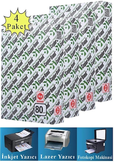 Copierbond Fotokopi Kağıdı A4 80 Gr 500 Lü 4 Paket