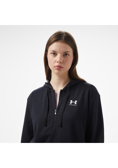Under Armour Rival Terry Fz Kadın Siyah Ceket 6005509 Siyah