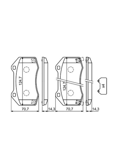 Opel Corsa E 1.4 2014-2018 Bosch Ön Balata Wva25528