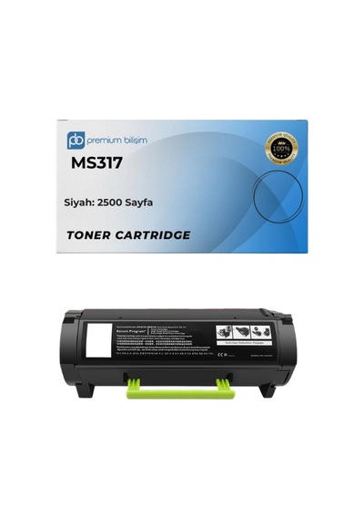 Ms317 Uyumlu Toner - Ms317 Ms417 Ms517 Ms617 Mx317 Mx417 Mx517 Mx617 - 2500 Sayfa - 51b1000