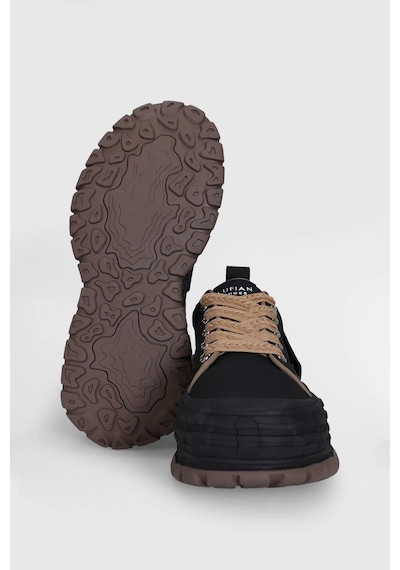 Lufian Zeta Siyah Hakiki Deri Kadın Sneaker Ayakkabı Siyah