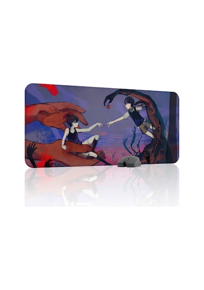 Omori Kaymaz Dikişli Kauçuk Oyuncu Mousepad V4 - 90x40 Xxl Gaming Mouse Pad Fare Altlığı