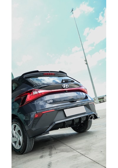 Hyundai İ20 2023+ Sağ Sol Arka Flap Parlak Siyah Arka Tampon Yan Eki