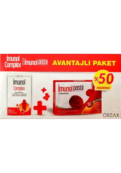 İmunol Complex 30 Kapsül + İmunol Soft 12 Pastil