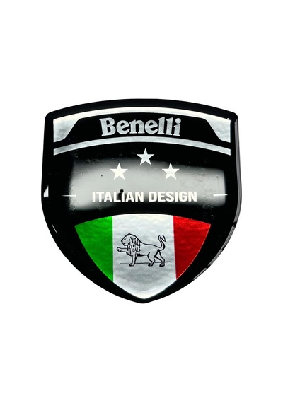 Benelli 3d Gümüş Arma Sticker Redlinegrafik