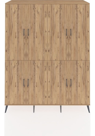 Kronos Gardrop 4 Raflı 8 Kapaklı 4 Askılı 176x59x221 Çam-çam/antrasit Çam/antrasit Kronos Gardrop 4 Raflı 8 Kapaklı 4 Askılı 176x59x221 Çam-çam/antrasit Çam/antrasit