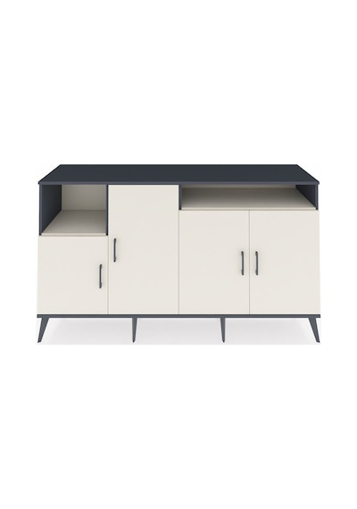 Kronos Konsol 5 Raflı 4 Kapaklı 176x59x99 Antrasit-aytaşı Antrasit-aytaşı