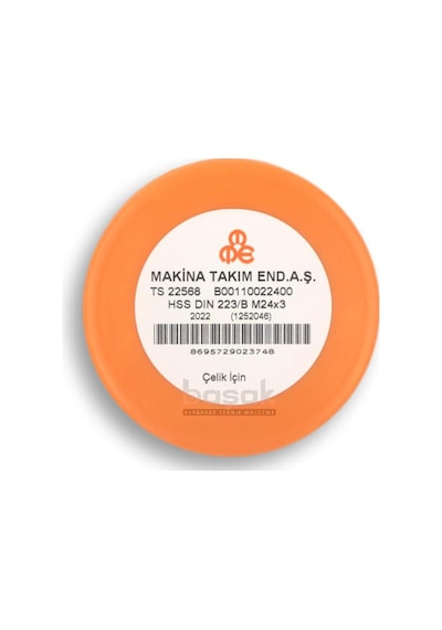 Mte M24 X 3 Pafta Normal Vidalı Hss Dın 223/b