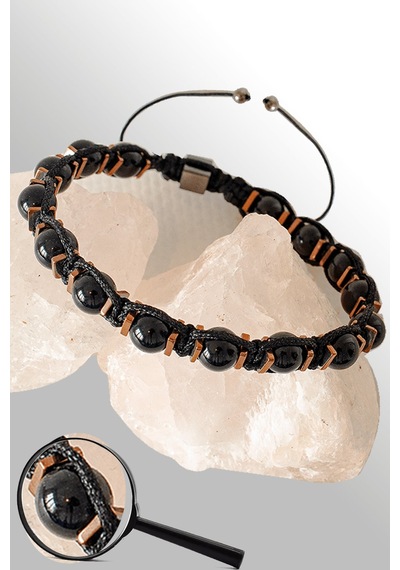 Sertifikalı Rose Hematitli 6 Mm Doğal Şungit Shungite Taşı Bile Çok Renkli