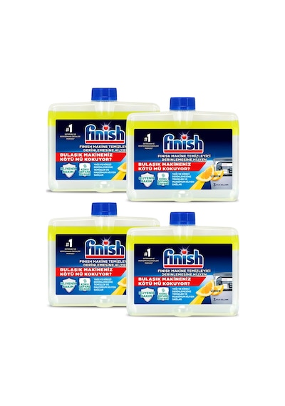 Finish Bulaşık Makinesi Temizleyici Sıvı Limon 250 MLx 4