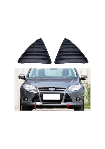 Ford Focus Mk3 Ön Tampon Panjuru Üçgen Panjur Mat Siyah Sağ Sol
