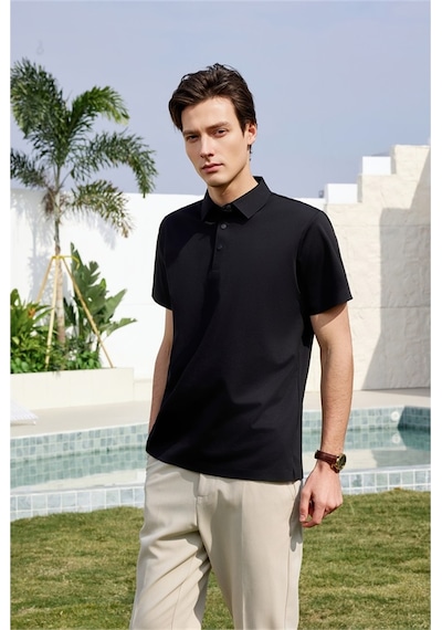 New Performance Premium Polo T-shirt %65,1 Pamuk %34,9 Polyester Siyah