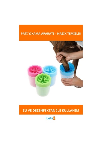 Yüksek Kaliteli Su Geçirmez Soft Gentle Köpek Pati Yıkama Aparatı