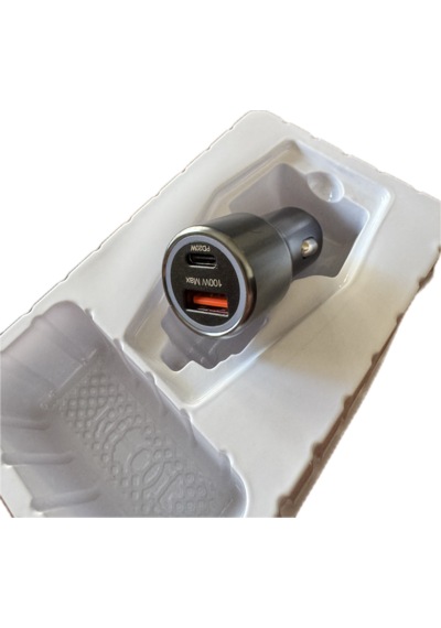 Point Araç İçi Çakmaklık Şarj Cihazı Usb Ve Typ-c Çıkışlı 100w Hı