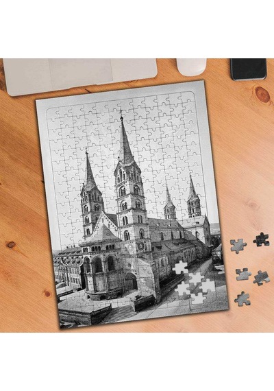 Lüks Mimari Yapı 240 Parça Puzzle Yapboz-554149