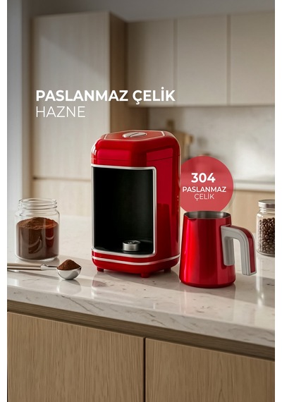 Kısmet Pro Türk Kahve Makinesi, 4 Fincan Kapasiteli Közde Türk Kahves K-607