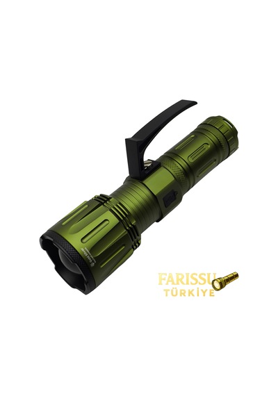 Gold Silver Gs-15050 Profesyonel Şarjlı El Feneri - 14.000 Lümen / 32.000 Mah Dev Batarya Siyah