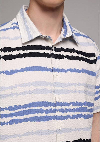 Colin's Colins Regular Fit Shirt Neck Çizgili Erkek Mavi Kısa Kol Gömlek Cl1080081 Q1.v1 Ble Colin's Colins Regular Fit Shirt Neck Çizgili Erkek Mavi Kısa Kol Gömlek Cl1080081 Q1.v1 Ble