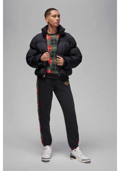 Nike Jordan Puffer Oversize Synthetic Fill Jacket Sentetik Dolgulu Bol Kesim Kadın Mont Siyah Siyah