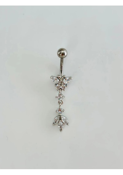 Tedar Kelebek Detaylı Sallantılı Göbek Piercing Najmaddin Standart 33463644