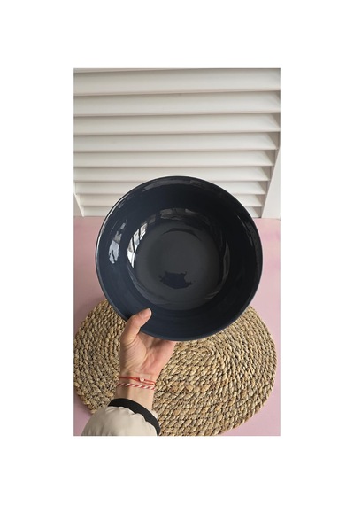 Kütahya Porselen Royal Büyük Boy Salata Kasesi 26 Cm Petrol, 015 Çok Renkli