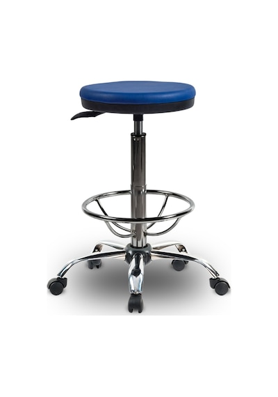 Ofiscombin Ofis Büro Eczane Laboratuvar Döner Tekerli Amortisörlü Çemberli Tabure Parlement Mavi Deri 00047499704 Ofiscombin Ofis Büro Eczane Laboratuvar Döner Tekerli Amortisörlü Çemberli Tabure Parlement Mavi Deri 00047499704