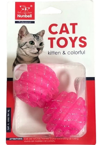 Nunbell Kedi Oyuncagı Simli Top 2 Li