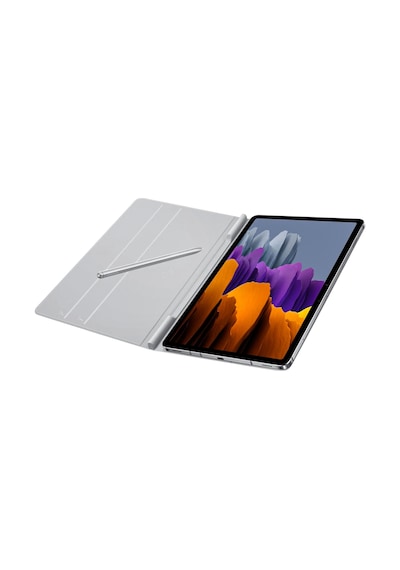 Samsung Galaxy Uyumlu Tab S7 Antimikrobiyal Kaplamalı Kapaklı Kılıf Uzay Gri Türkiye Garantili