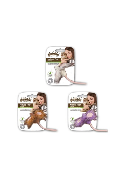 Cosmotex Pawise Catnipli Peluş Fare Kedi Oyuncağı 6 Cm