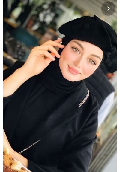 Elif İç Giyim Fransız Keçe Siyah Ressam Bere Siyah