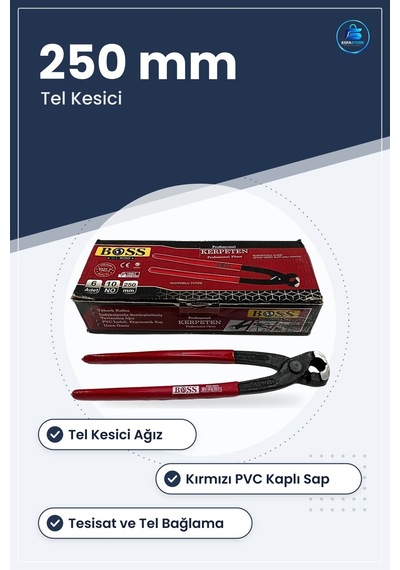 Kerpeten No 250 Mm Manuel Hırdavat Pense Tel Kesici Ev Tesisat De