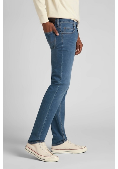 Lee Rider Slim Fit Dar Kesim Normal Bel Esnek Jean Kot Pantolon Mid Worn Tinted