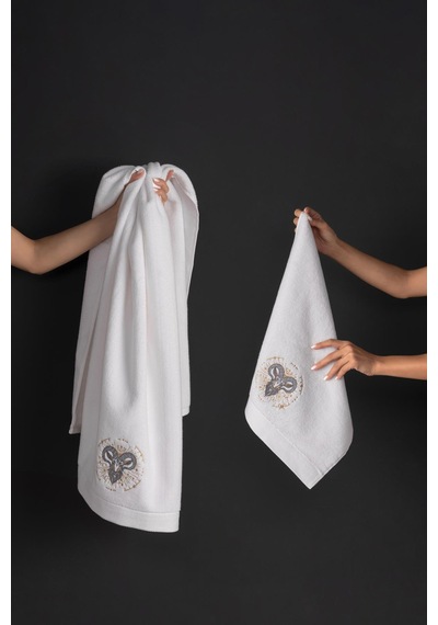 Varol %100 Microcotton Üst Kalite Havlu Seti Burç Nakışlı Koç-standart Koç Diğer