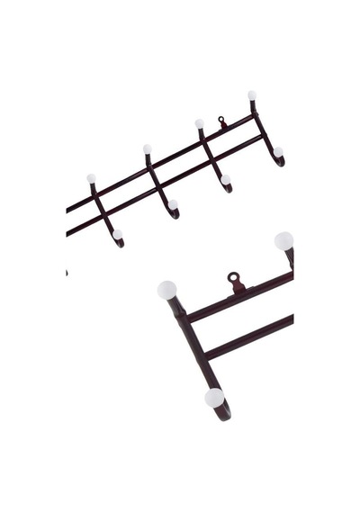 Amerikan Panel Kapı Askısı 6 Lı 12x50 Cm Pratik Sağlam Askılık Beyaz