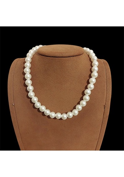 Klasik İnci Choker Kolye Beyaz 83828472