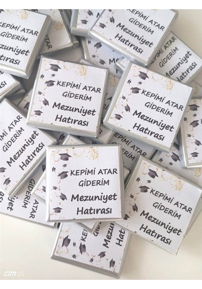 Farklı Market Mezuniyet Çikolatası Lise Üniversite Mezun 25 Adet