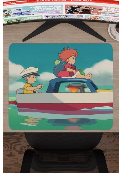 Ponyo Anime V5 - 48x40 Xl Gaming Kauçuk Kaymaz Taban Mouse Pad Fare Altlığı