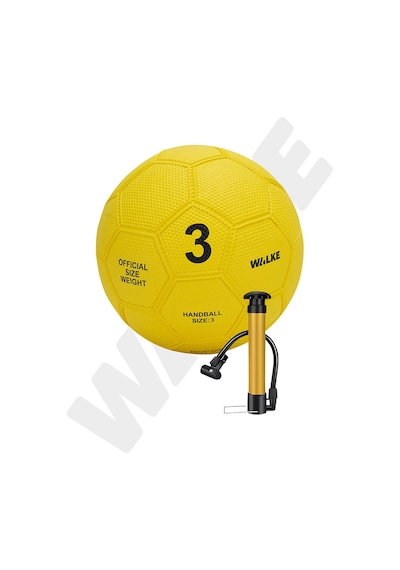 Walke Premium 3 Numara Kauçuk Hentbol Topu Pompa Hediyeli Sarı