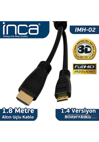 Inca Mini Hdmı Kablo 1.8 Metre