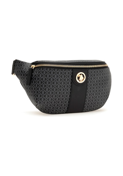 U.S. Polo Assn. Kadın Siyah Bel Çantası 50293693-VR046
