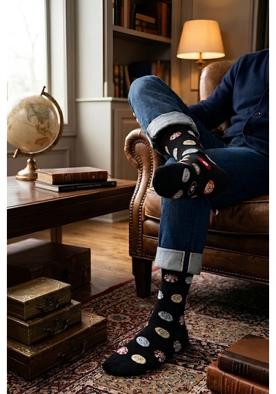 Socketta 4'lü Karışık Renk Erkek Fashion Pamuk Dikişsiz Takviyeli Gaming Soket Çorap - Premium Siyah Socketta 4'lü Karışık Renk Erkek Fashion Pamuk Dikişsiz Takviyeli Gaming Soket Çorap - Premium Siyah