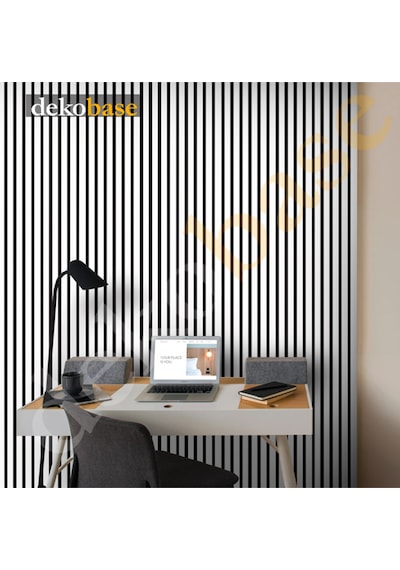 Beyaz 60x270 Cm Yeni Nesil Akustik Ahşap Duvar Paneli