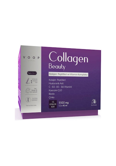 Voop Collagen Beauty Nar Aromalı Kolajen 5500 Mg - 15 Likit Tüp