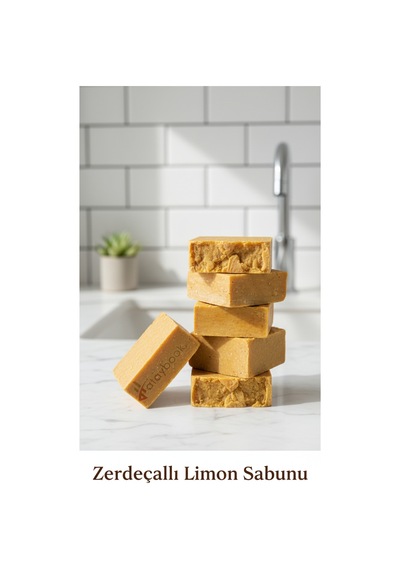 Zerdeçal Sabunu Limonlu 7 Adet 900g Doğal