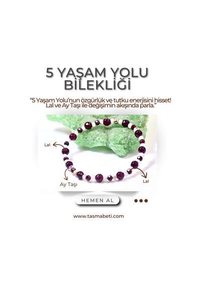 5 Yaşam Yolu Bilekliği Özgürlük Çok Renkli