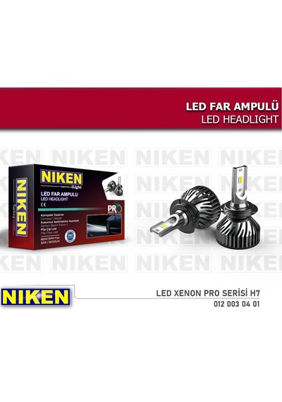 Niken H7 Pro Yeni Nesil Led Xenon Şimşek Etkili 8000 Lümen 6000k